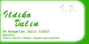 ildiko dulin business card